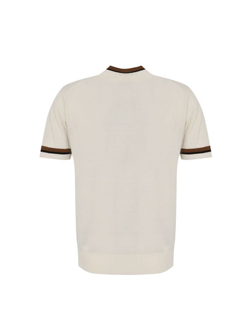 Maglia in filato di seta Panna Paolo Pecora | A024 F6001102